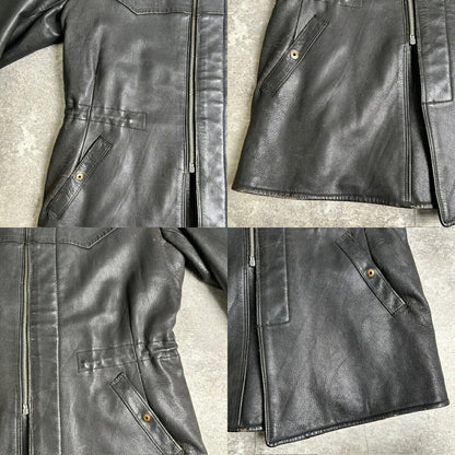 JOEL JONSSON MALUNGSFORS 40s 50s Swedish Leather Coat Size 2