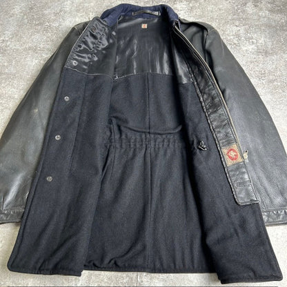 JOEL JONSSON MALUNGSFORS 40s 50s Swedish Leather Coat Size 2