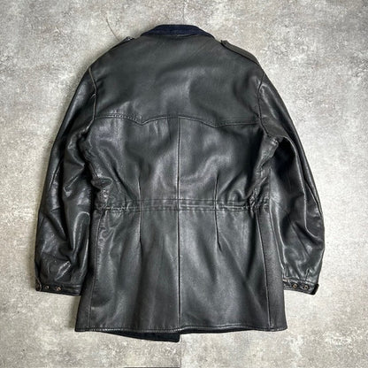 JOEL JONSSON MALUNGSFORS 40s 50s Swedish Leather Coat Size 2