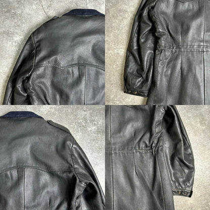 JOEL JONSSON MALUNGSFORS 40s 50s Swedish Leather Coat Size 2