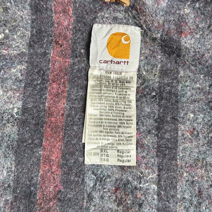 Carhartt 00s Brown Duck Blanket Lined Chore Jacket Size 2XL