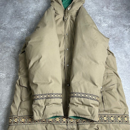 ITMXFLBPI 70s Tyrolean Tape Cotton Nylon Down Coat Size 2XL