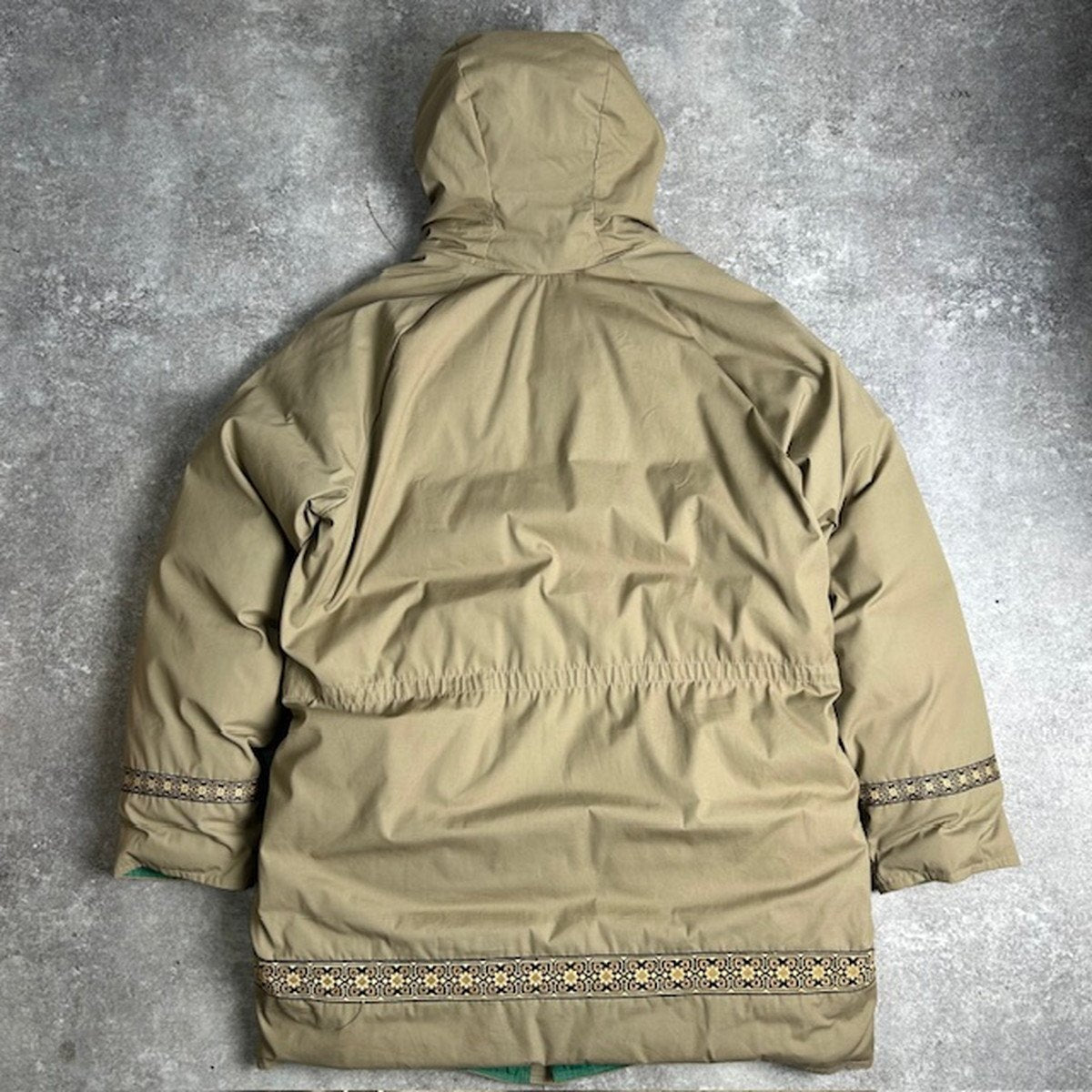 ITMXFLBPI 70s Tyrolean Tape Cotton Nylon Down Coat Size 2XL
