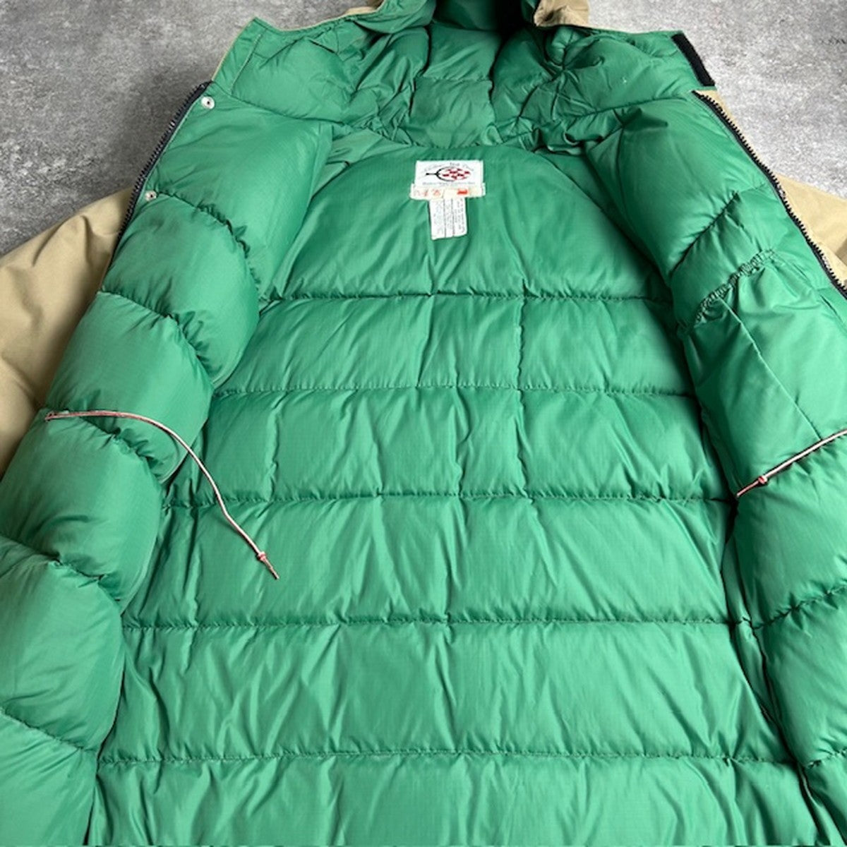 ITMXFLBPI 70s Tyrolean Tape Cotton Nylon Down Coat Size 2XL