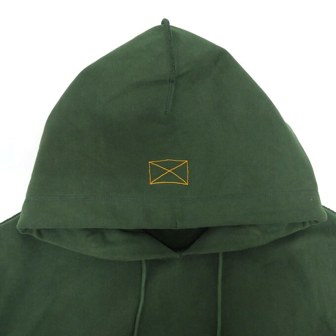 MLVINCE Heavyweight Embroidered Logo Green Hoodie Size L