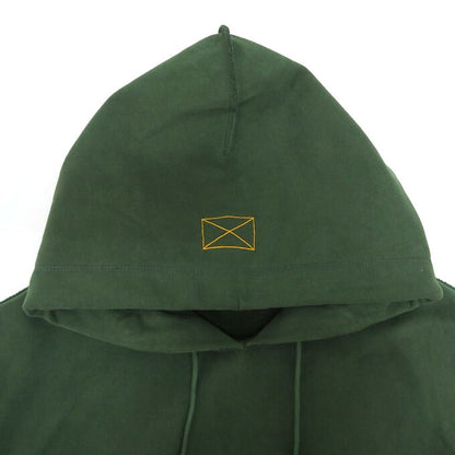 MLVINCE Heavyweight Embroidered Logo Green Hoodie Size L