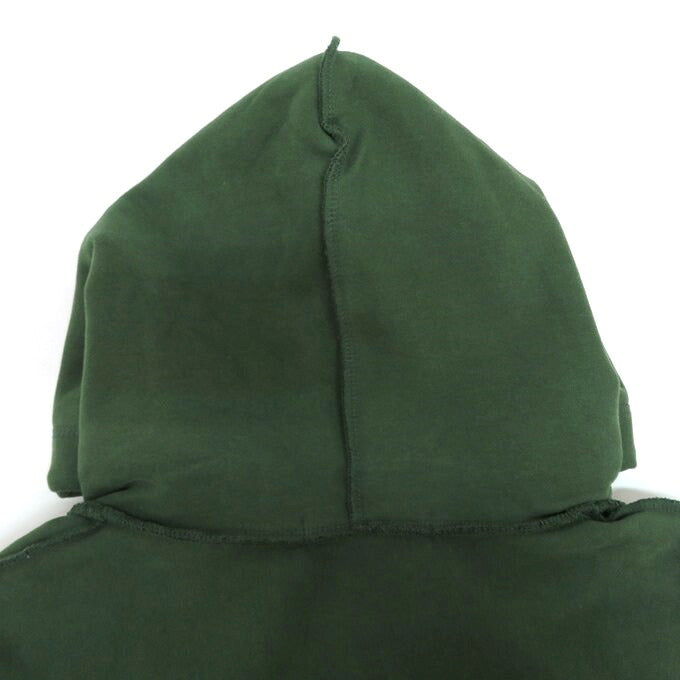 MLVINCE Heavyweight Embroidered Logo Green Hoodie Size L