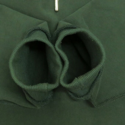 MLVINCE Heavyweight Embroidered Logo Green Hoodie Size L