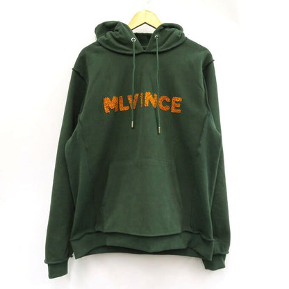 MLVINCE Heavyweight Embroidered Logo Green Hoodie Size L