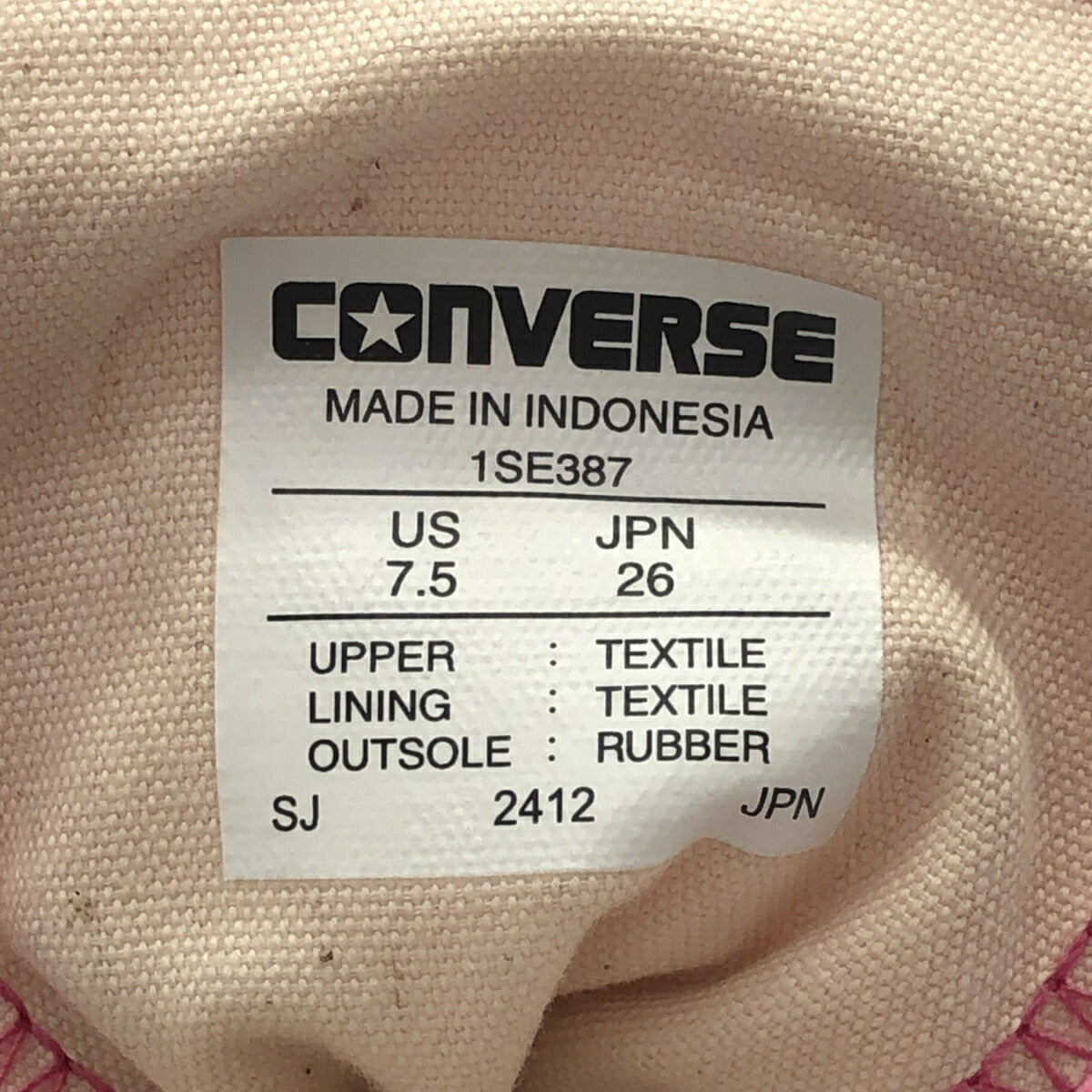 Converse ALL STAR LGCY OX Hot Pink Sneakers Size 26cm
