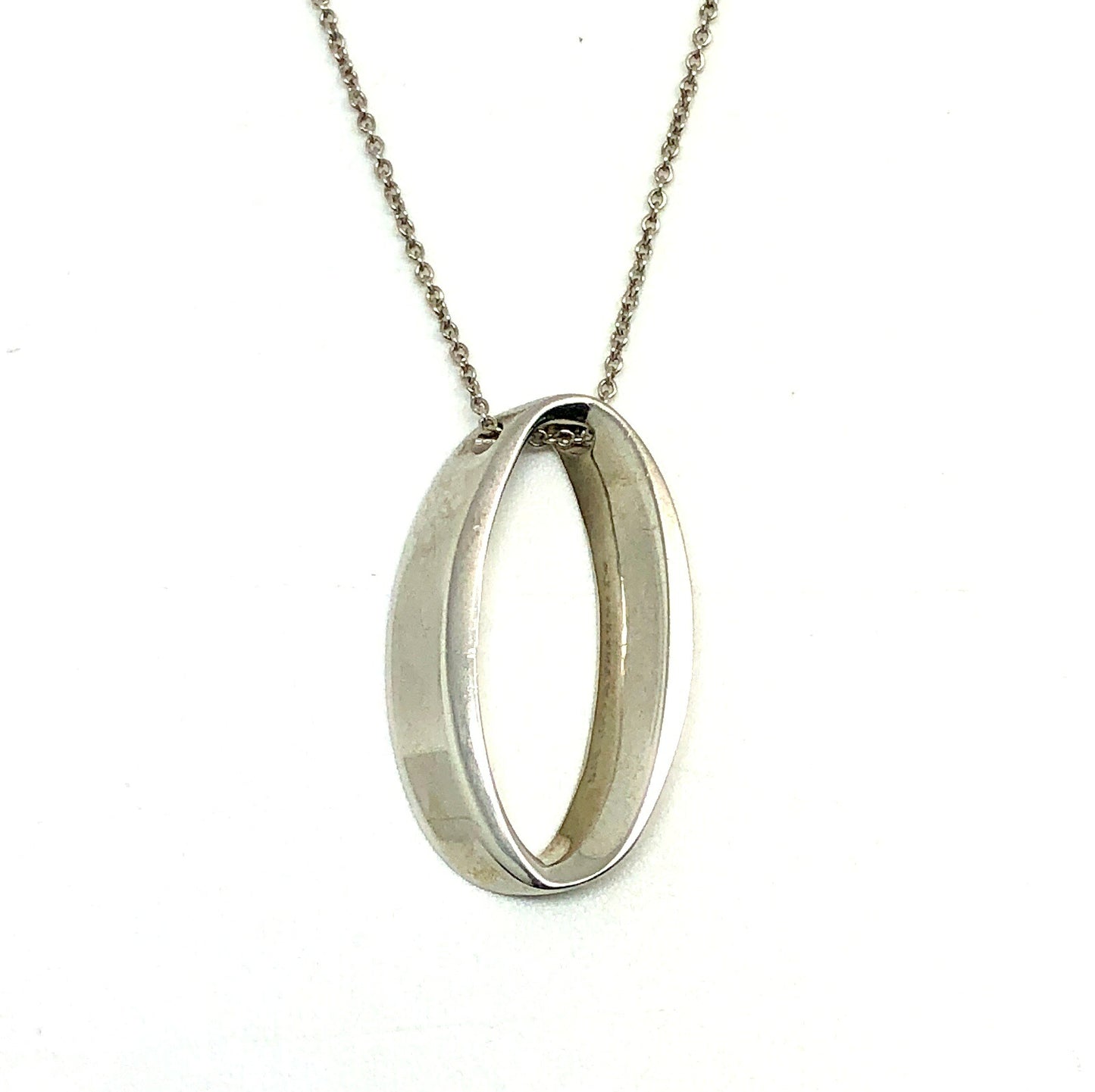 Tiffany & Co. Open Circle Oval Silver 925