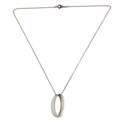 Tiffany & Co. Open Circle Oval Silver 925