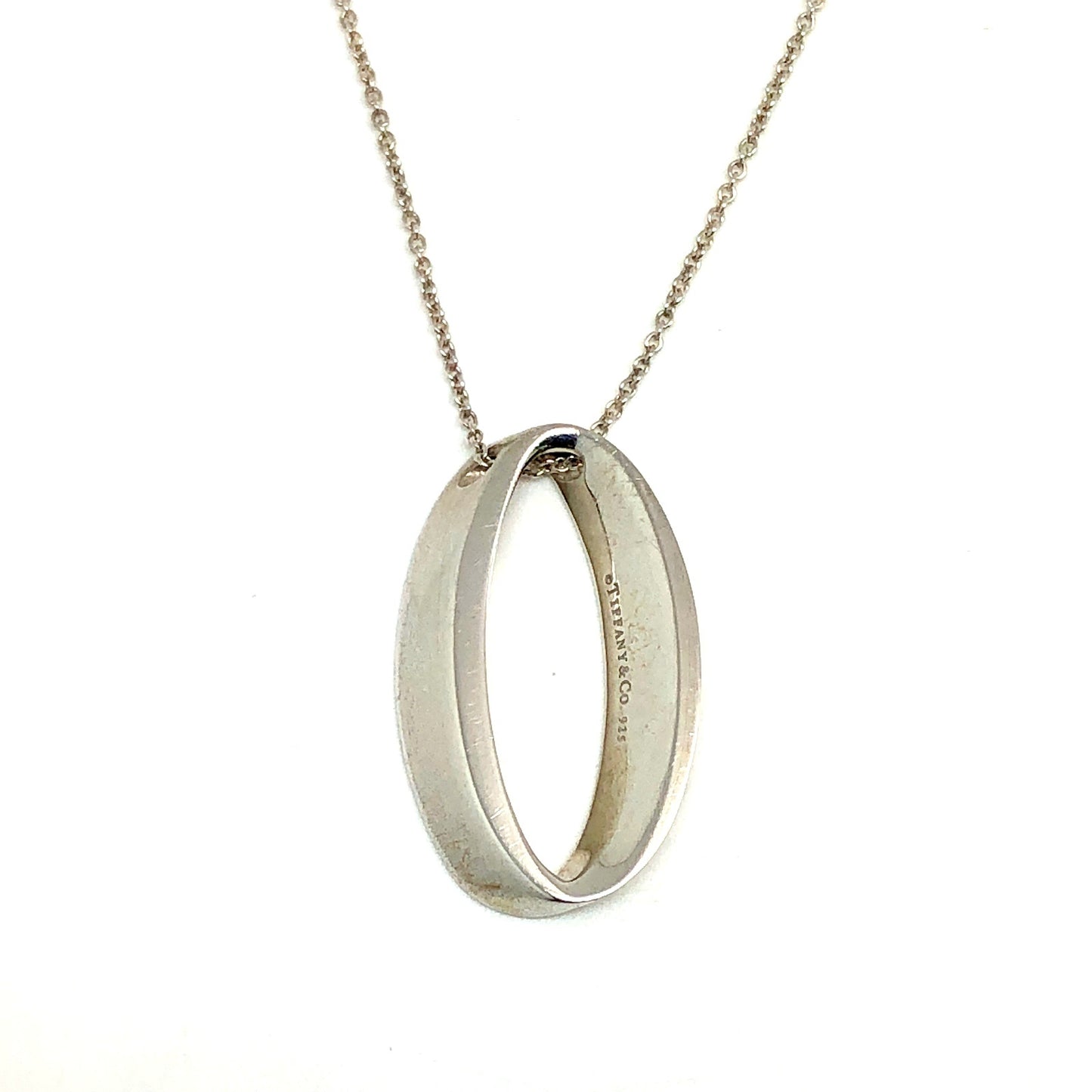 Tiffany & Co. Open Circle Oval Silver 925