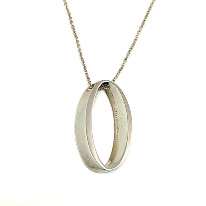 Tiffany & Co. Open Circle Oval Silver 925