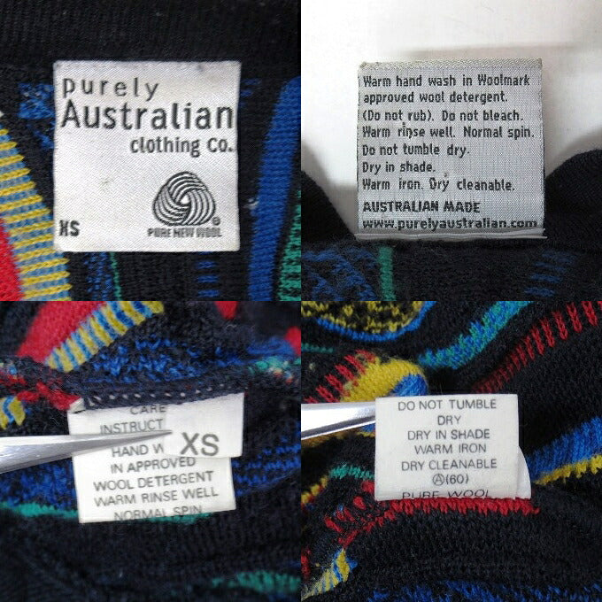purely Australian clothing Co. 3D Multi Cardigan Size XS