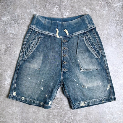 KAPITAL Prisoner Pocket Denim Shorts Blue Size M