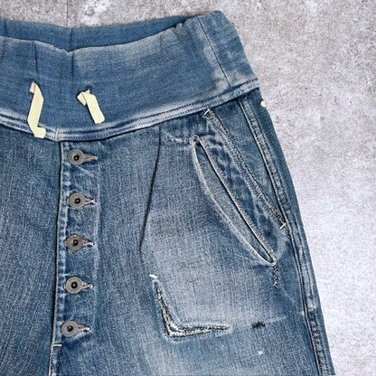 KAPITAL Prisoner Pocket Denim Shorts Blue Size M