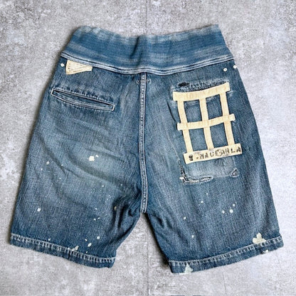KAPITAL Prisoner Pocket Denim Shorts Blue Size M
