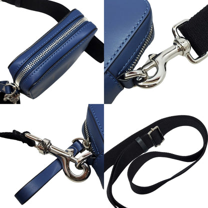 VALENTINO GARAVANI VLTN Leather Small Crossbody Bag Navy