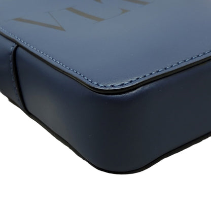 VALENTINO GARAVANI VLTN Leather Small Crossbody Bag Navy