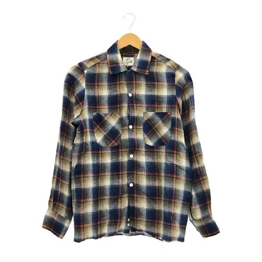 Needles Cut-off Check Pattern Long Sleeve Shirt Size XS