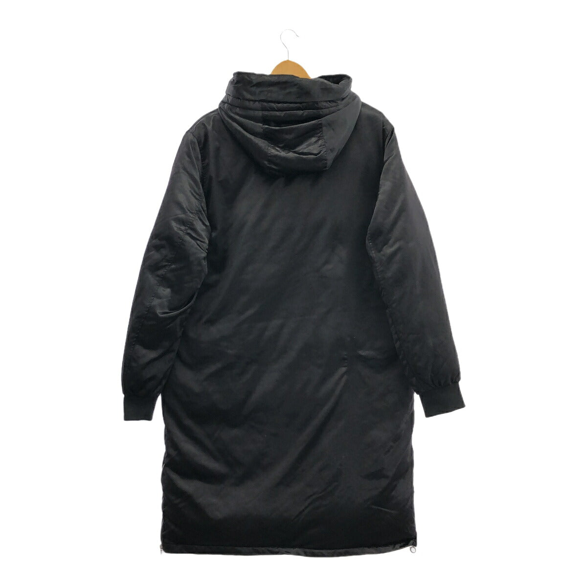 ZARA MAN Polyester Zip-Up Padded Long Coat Black Size M