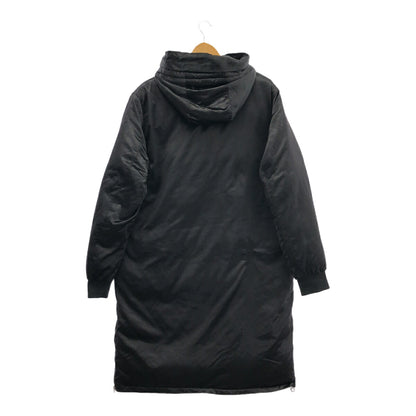 ZARA MAN Polyester Zip-Up Padded Long Coat Black Size M