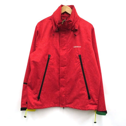 adidas Nylon Zip Red Jacket Size M