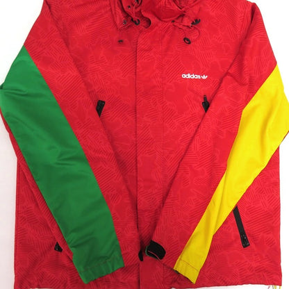 adidas Nylon Zip Red Jacket Size M
