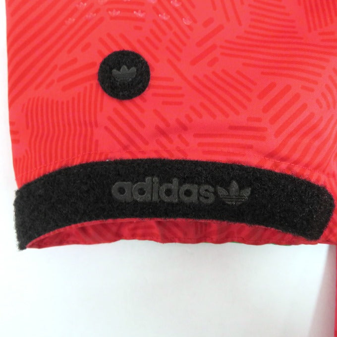 adidas Nylon Zip Red Jacket Size M