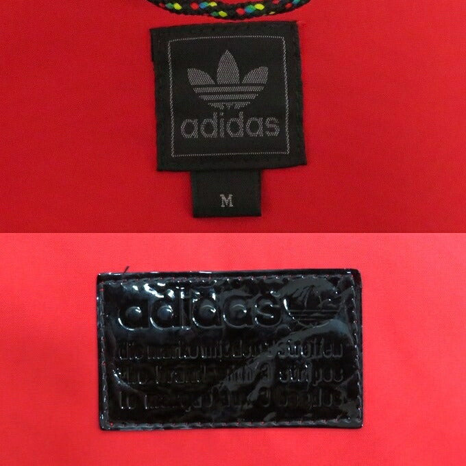 adidas Nylon Zip Red Jacket Size M