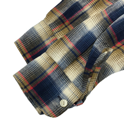 Needles Cut-off Check Pattern Long Sleeve Shirt Size XS