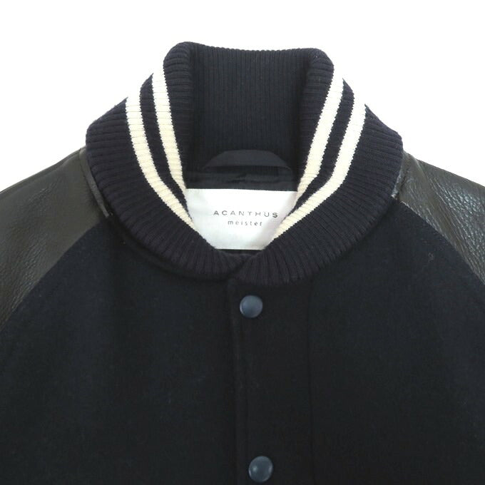 ACANTHUS Navy Varsity Jacket Size S