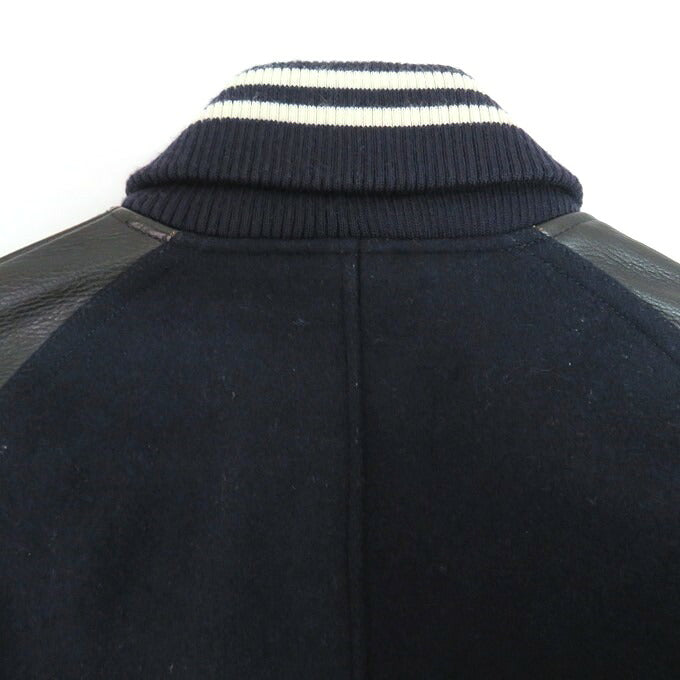 ACANTHUS Navy Varsity Jacket Size S