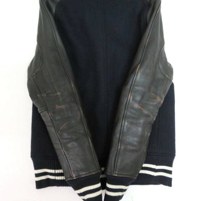 ACANTHUS Navy Varsity Jacket Size S