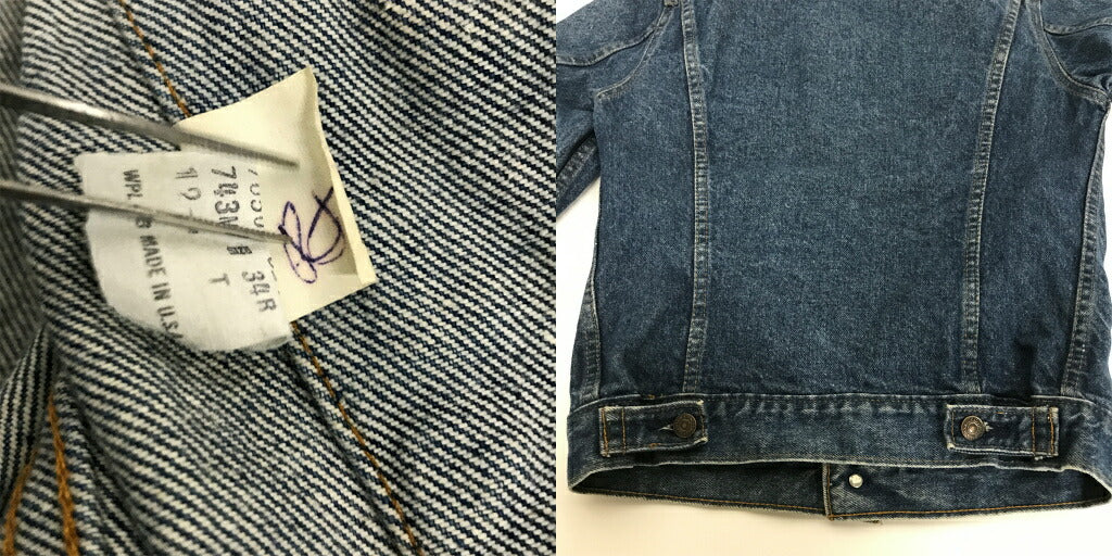 Levi's 80s 3rd Type 70506 Blue Denim Jacket Size 34