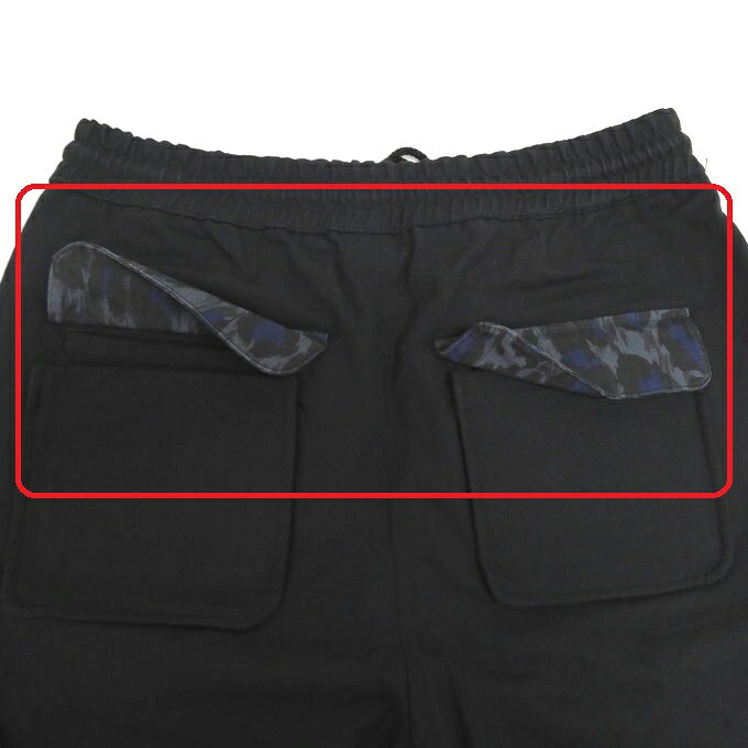 KENZO Black Cargo Pants Size 46