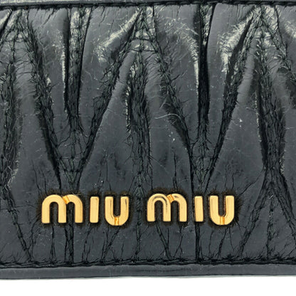 MiuMiu Matelassé Logo Card Holder ONE SIZE Card Case Size ONE SIZE