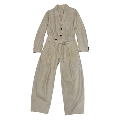 KHOKI 22SS Cotton Broadcloth Tailored Jumpsuit Size 1