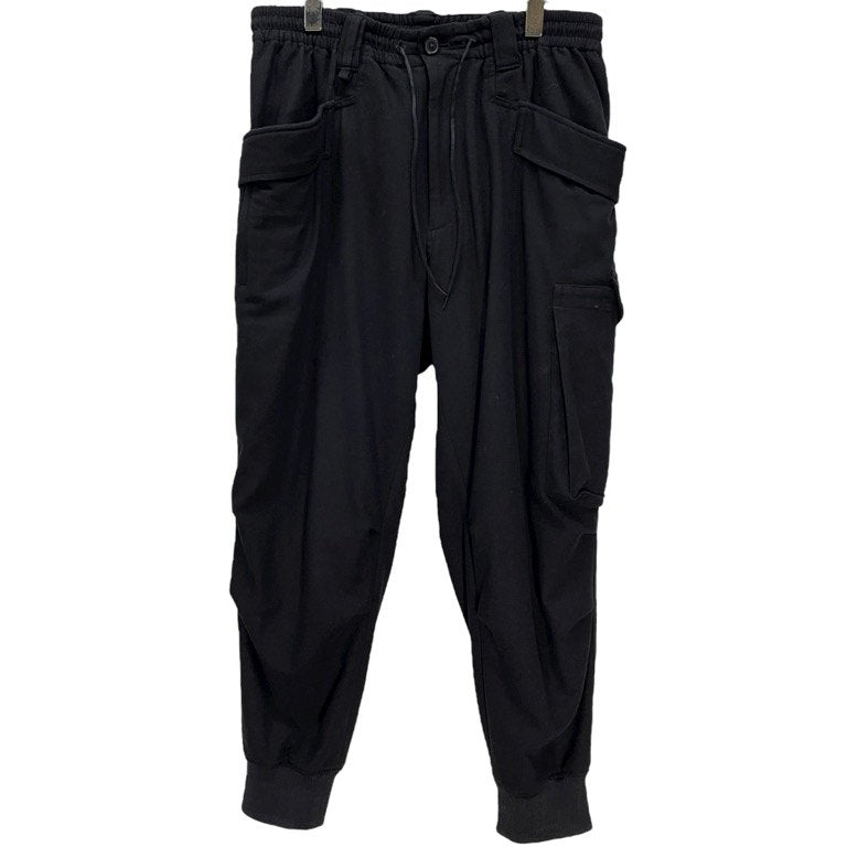Y-3 Black Classic Wool Flannel Cargo Pants Size M