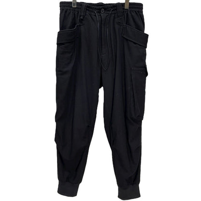 Y-3 Black Classic Wool Flannel Cargo Pants Size M