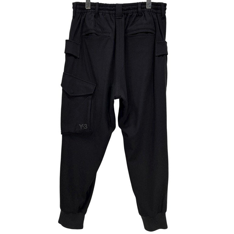 Y-3 Black Classic Wool Flannel Cargo Pants Size M