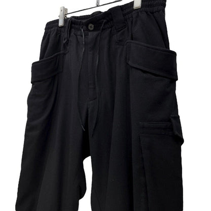 Y-3 Black Classic Wool Flannel Cargo Pants Size M