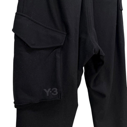 Y-3 Black Classic Wool Flannel Cargo Pants Size M