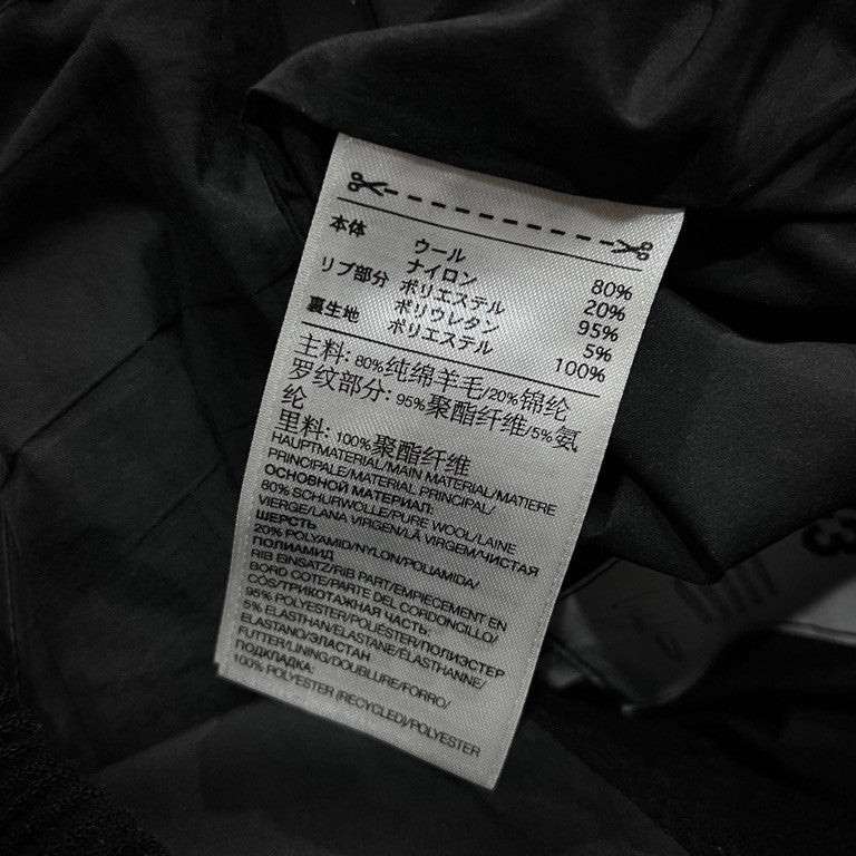Y-3 Black Classic Wool Flannel Cargo Pants Size M