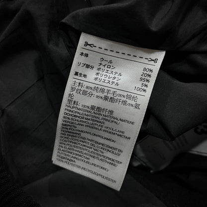 Y-3 Black Classic Wool Flannel Cargo Pants Size M