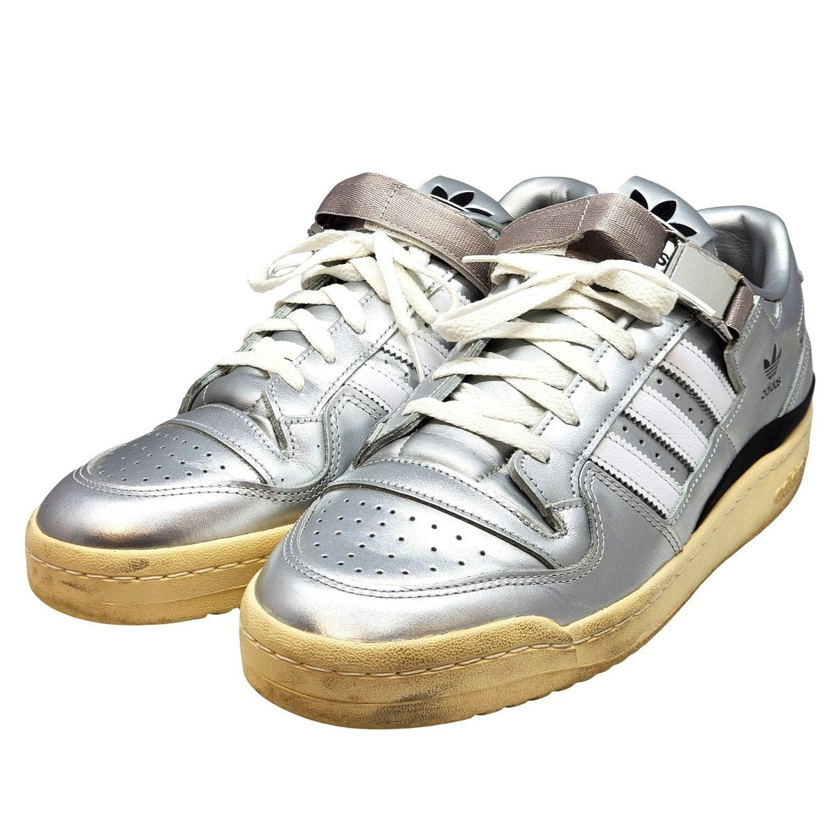 adidas FORUM 84 Low Silver Sneakers Size 30cm