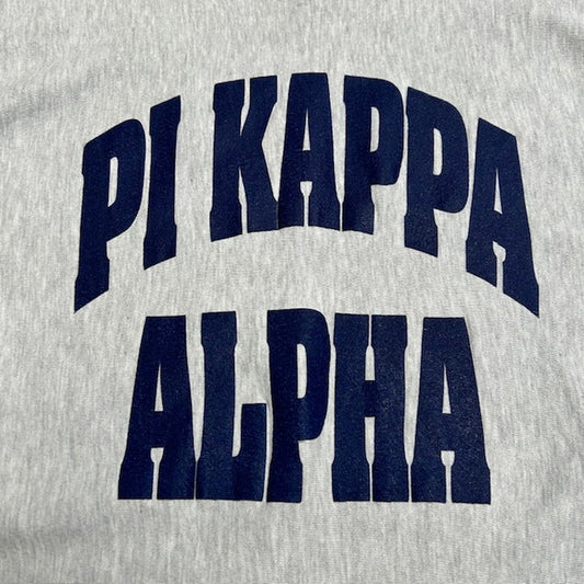 Champion 90s Pi Kappa Alpha Reverse Sweatshirt Gray Size XXL