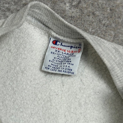 Champion 90s Pi Kappa Alpha Reverse Sweatshirt Gray Size XXL