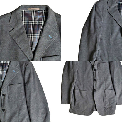 Burberry Black Label Gray Cotton Blend Suit Jacket Size XS